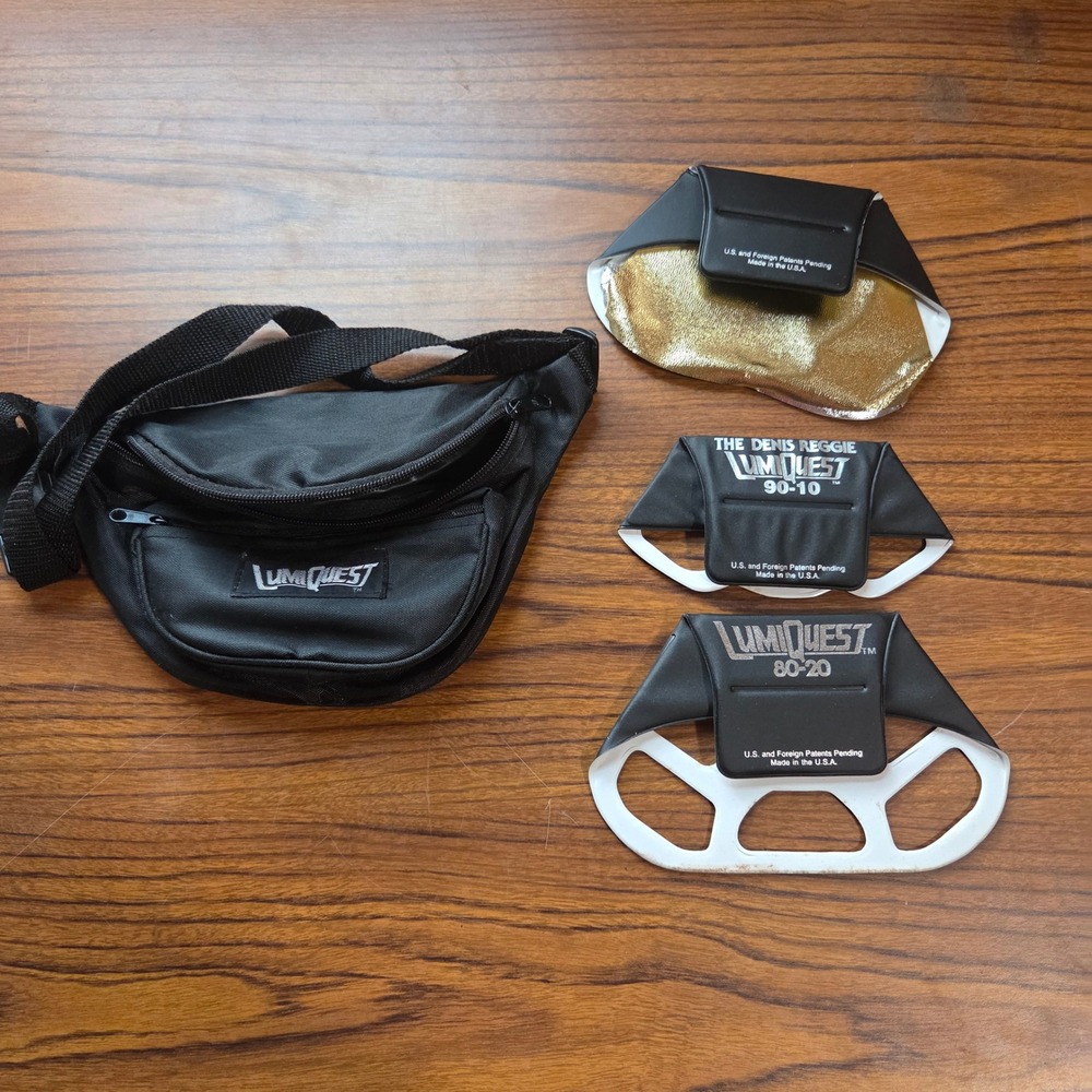 LumiQuest Flash Modifier Set 80-20 90-10 Denis Reggie Reflector & Waist Bag